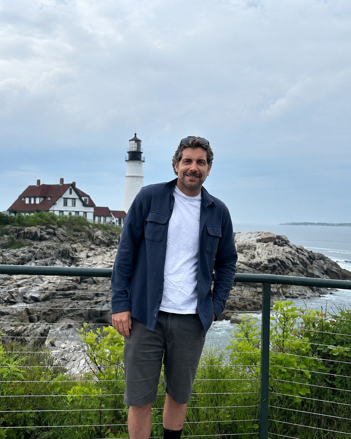 Bob Manning near the coast in Scituate, Massachusetts.